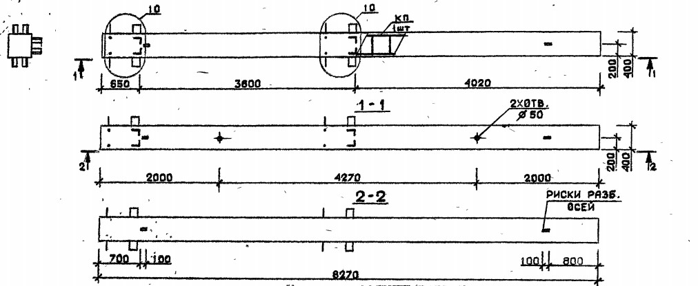 Колонна 3КБ 36.83-7-с Серия 1.020.1-2с/89